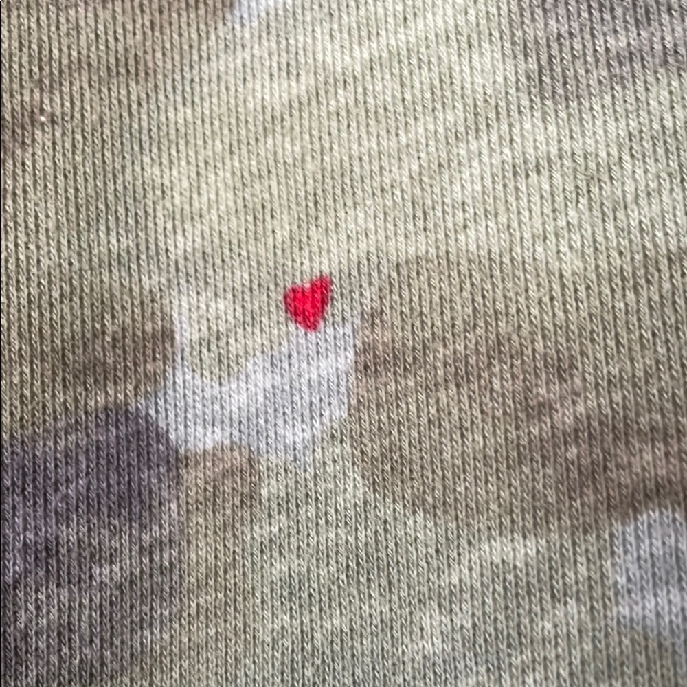 Peace Love World French Terry Hi Low Hem Pullover Camo 1X - Picture 5 of 10